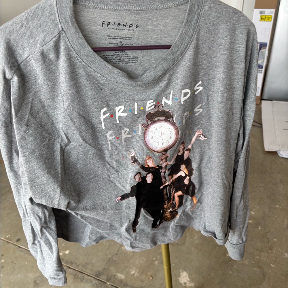 Gray Friends Graphic Sweatshirt
